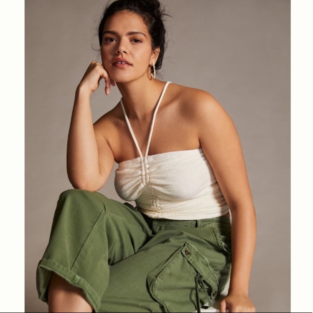 Anthropologie Pilcro Rouched Ribbed Halter - Picture 6 of 7